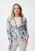Faux Suede Abstract Print Jacket