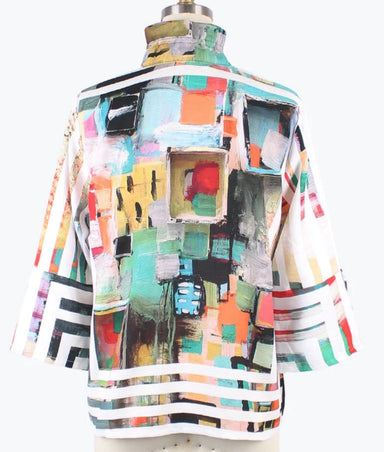 Multi Color Framed Art Jacket