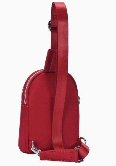 Red Nylon Sling Bag