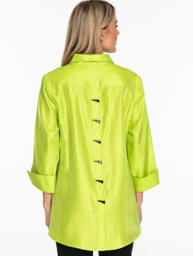 Key Lime Shimmer Shirt Plus