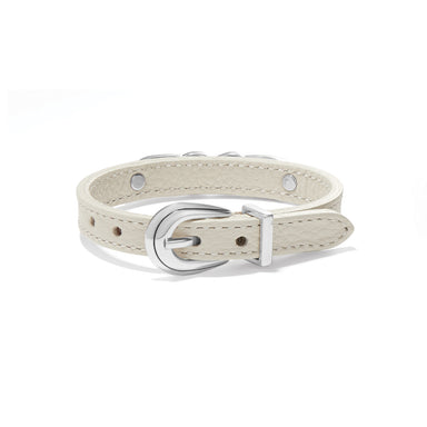 Interlok Braid Leather Bracelet Shoe White
