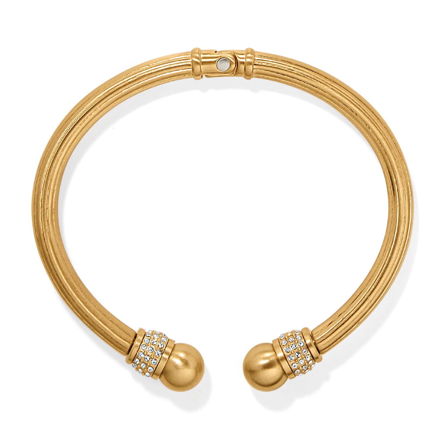 Meridian Open Hinged Bangle Gold