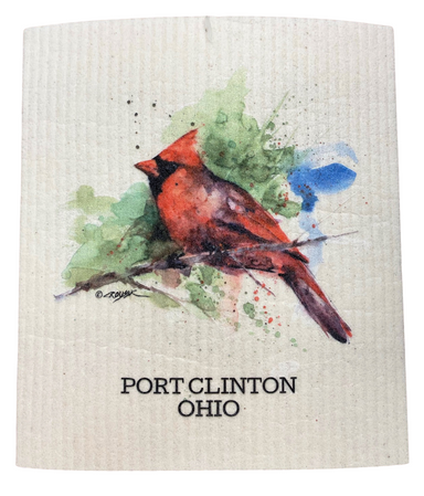 Port Clinton Cardinal Biodegradable Dish Cloth