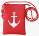 Red Anchor Laser Cut Crossbody Bag
