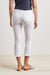 White Stretch Denim Capri