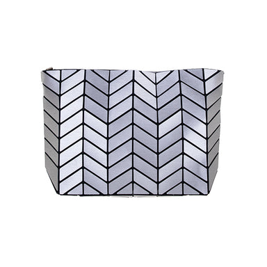 Silver Matte Geometric Bag