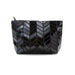 Black Glossy Geometric Bag