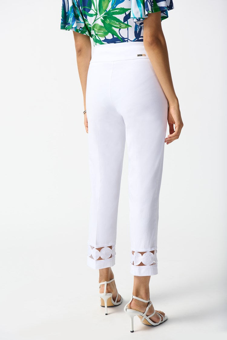 White Millennium Crop Pants