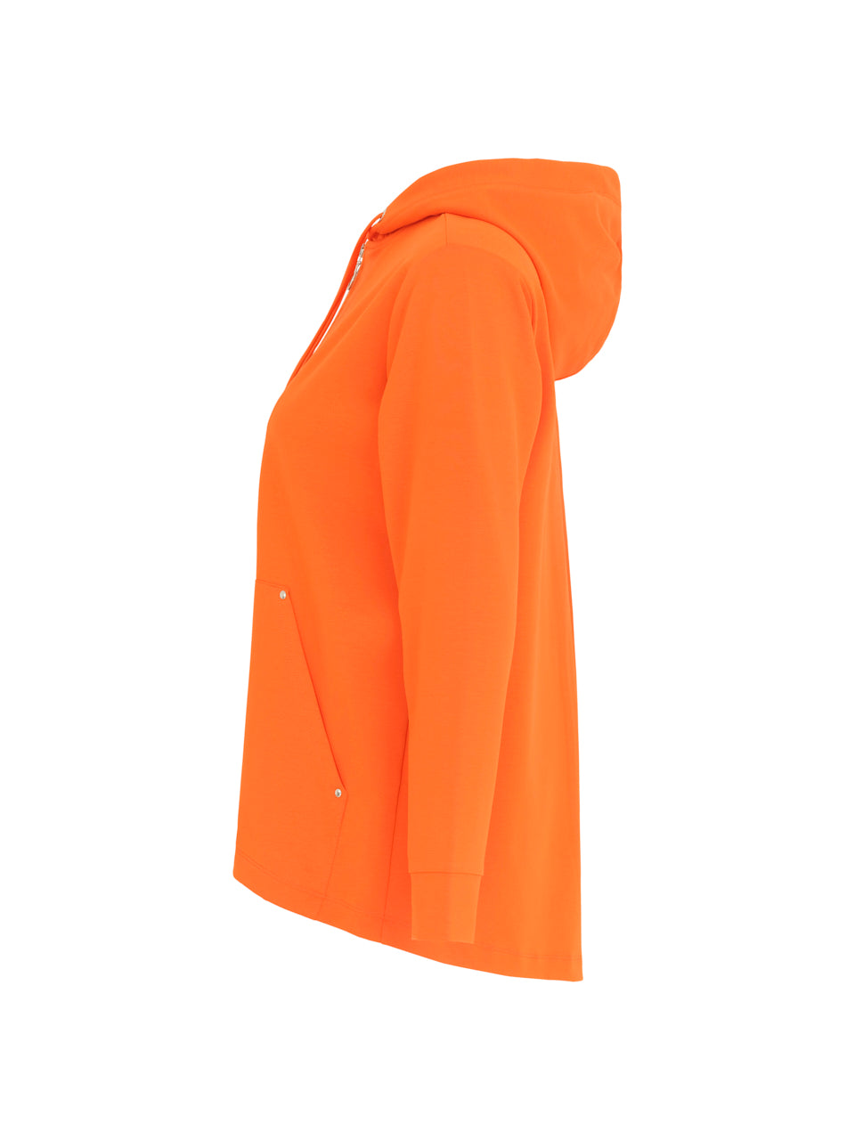 Orange Zip Pocket Hoodie