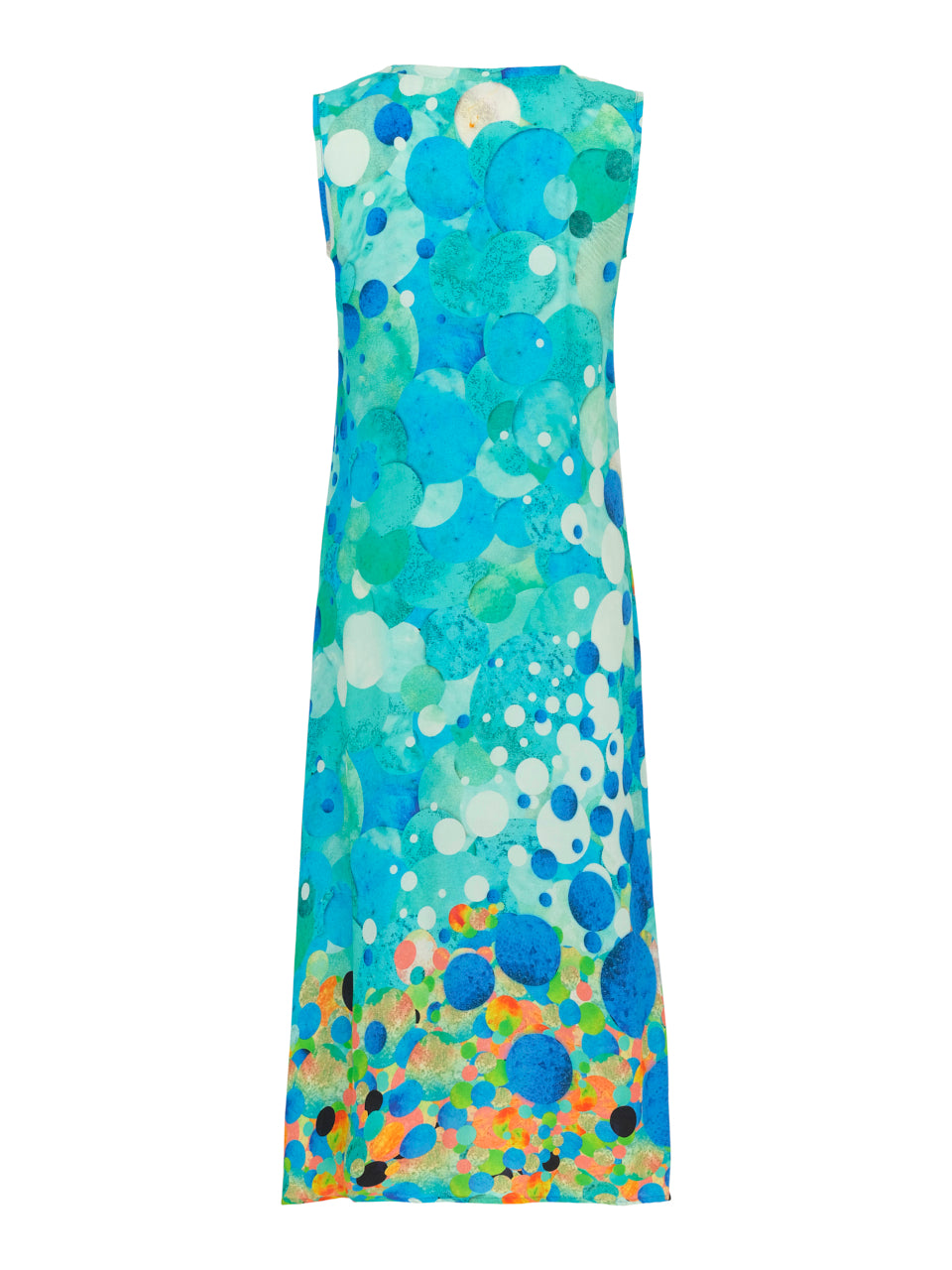 Big Angel Fish Mosaic Sleeveless Dress
