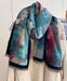 Teal and Red Reflections Reversible Wrap