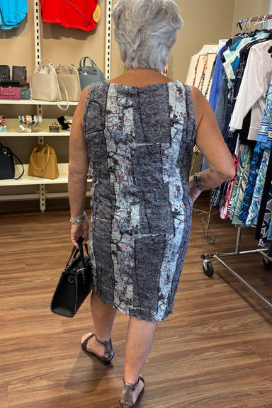 Artist Print Sleeveless Dress