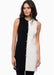 Black & White Colorblock Knit Dress