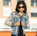 Blue Sparkly Denim Jacket