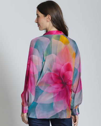 Magenta Flower Blouse