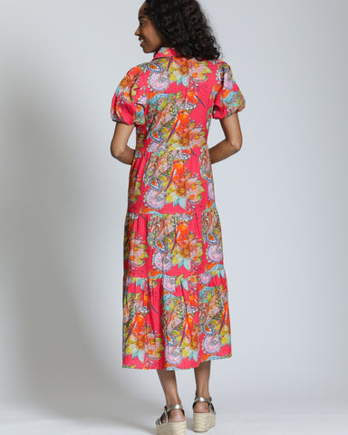 Paisley & Floral Tiered Dress