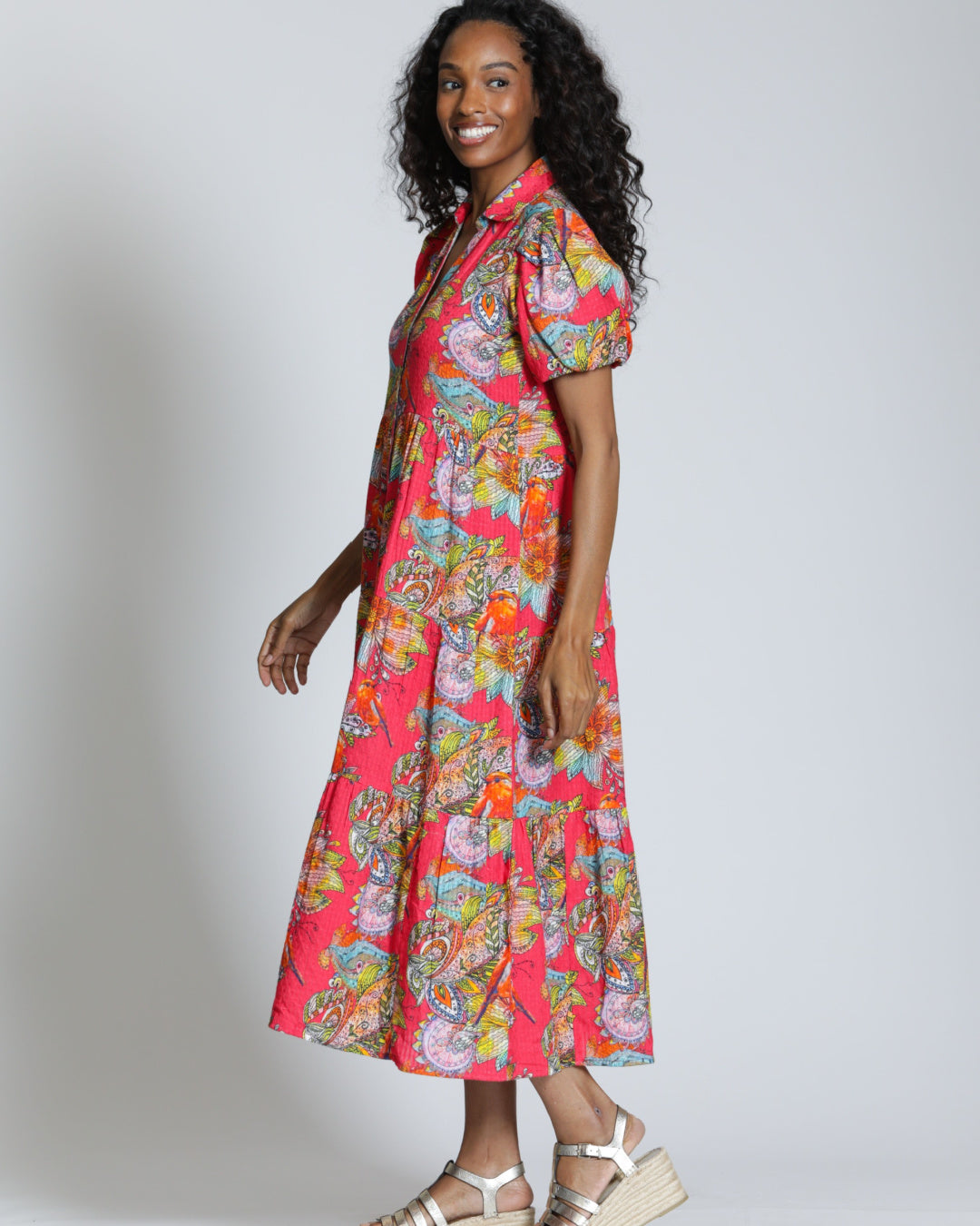Paisley & Floral Tiered Dress
