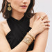 Gold Contempo Slim Bangle