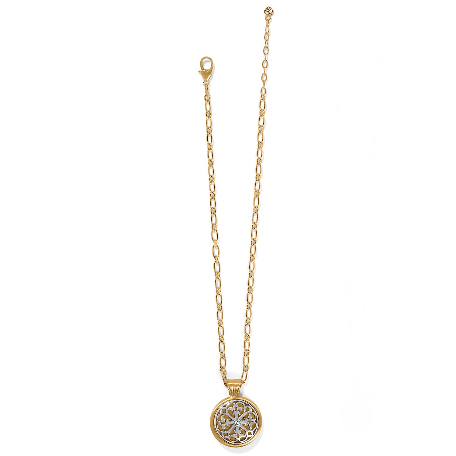 Ferrara Two Tone Luce Large Pendant Neck