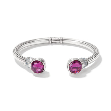 Meridian Aurora Petite Hinge Bangle Amethyst