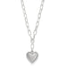 Mosaic Heart Two Tone Necklace