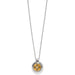 Mosaic Round Two Tone Mini Necklace
