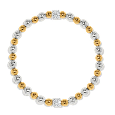 Meridian Petite Two Tone Stretch Bracelet