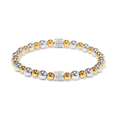 Meridian Petite Two Tone Stretch Bracelet