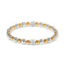 Meridian Petite Two Tone Stretch Bracelet