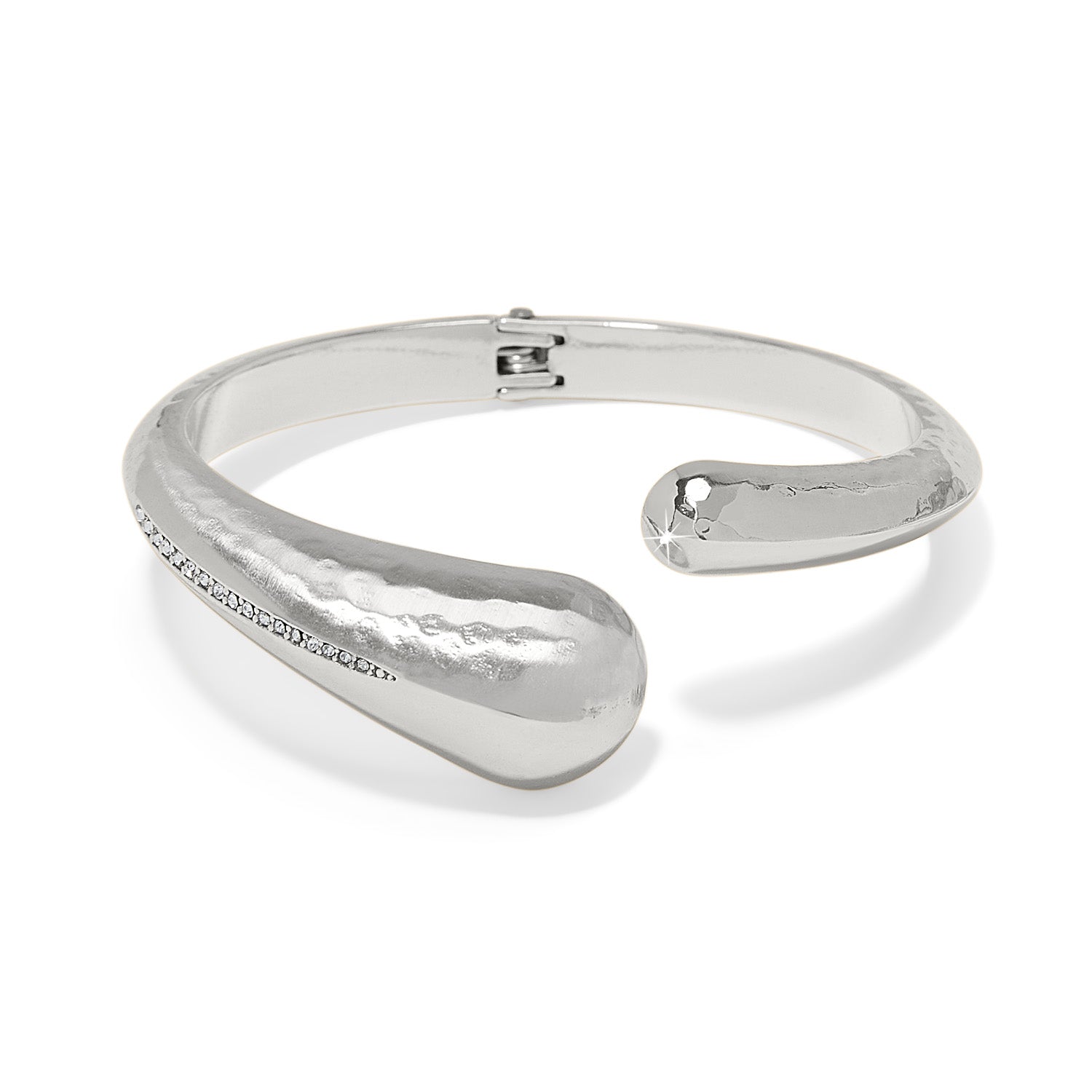 Nile Silver Open Hinge Bangle