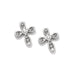 Enchanting Silver Cross Post Earrings