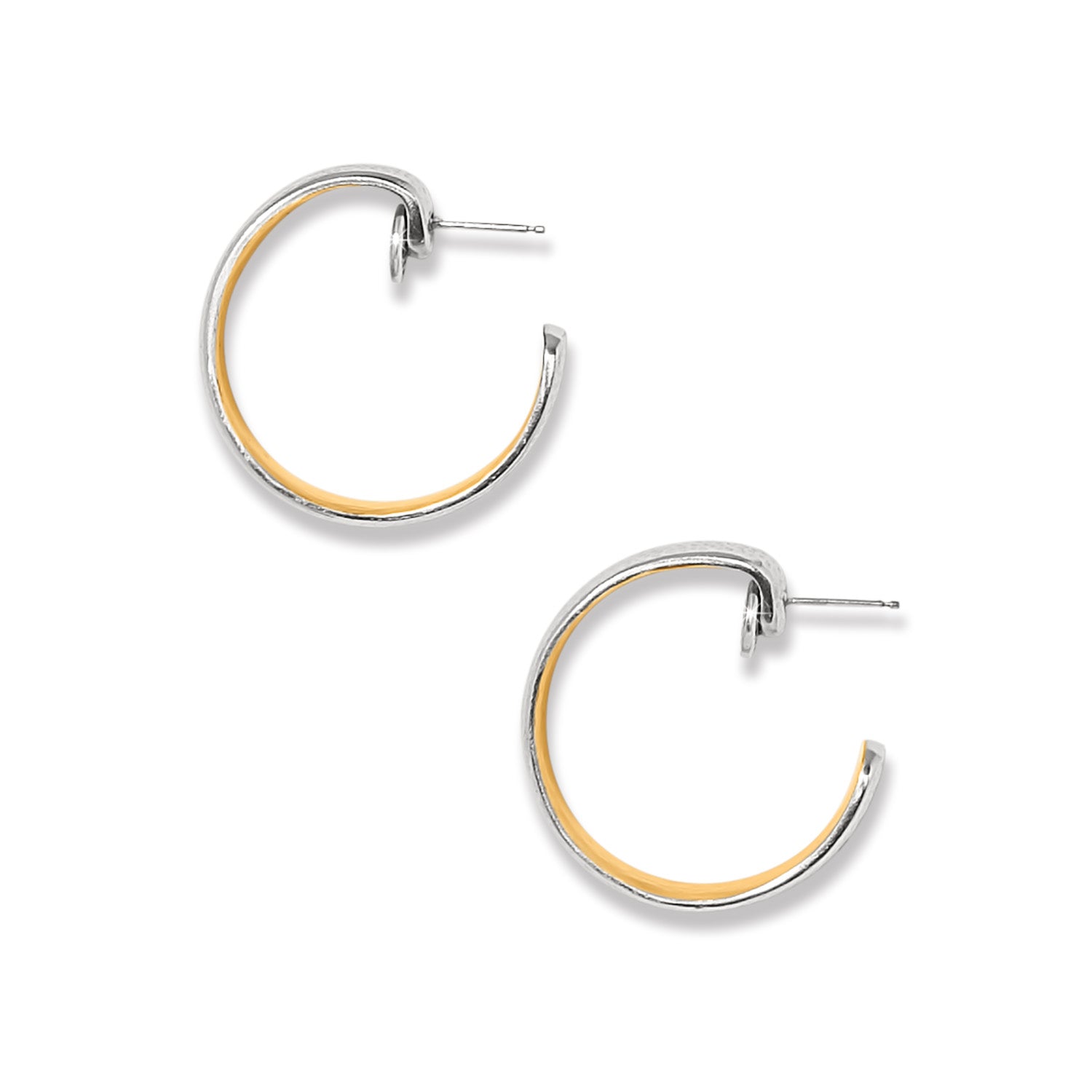 Ferrara Entrata Moon Small Hoop Earrings