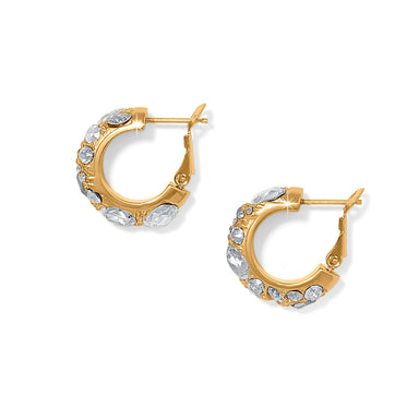 Trust Your Journey Gold Hoop Earrings