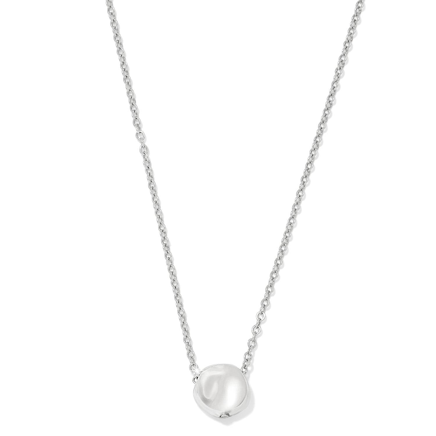Cascade Round Two Tone Petite Necklace