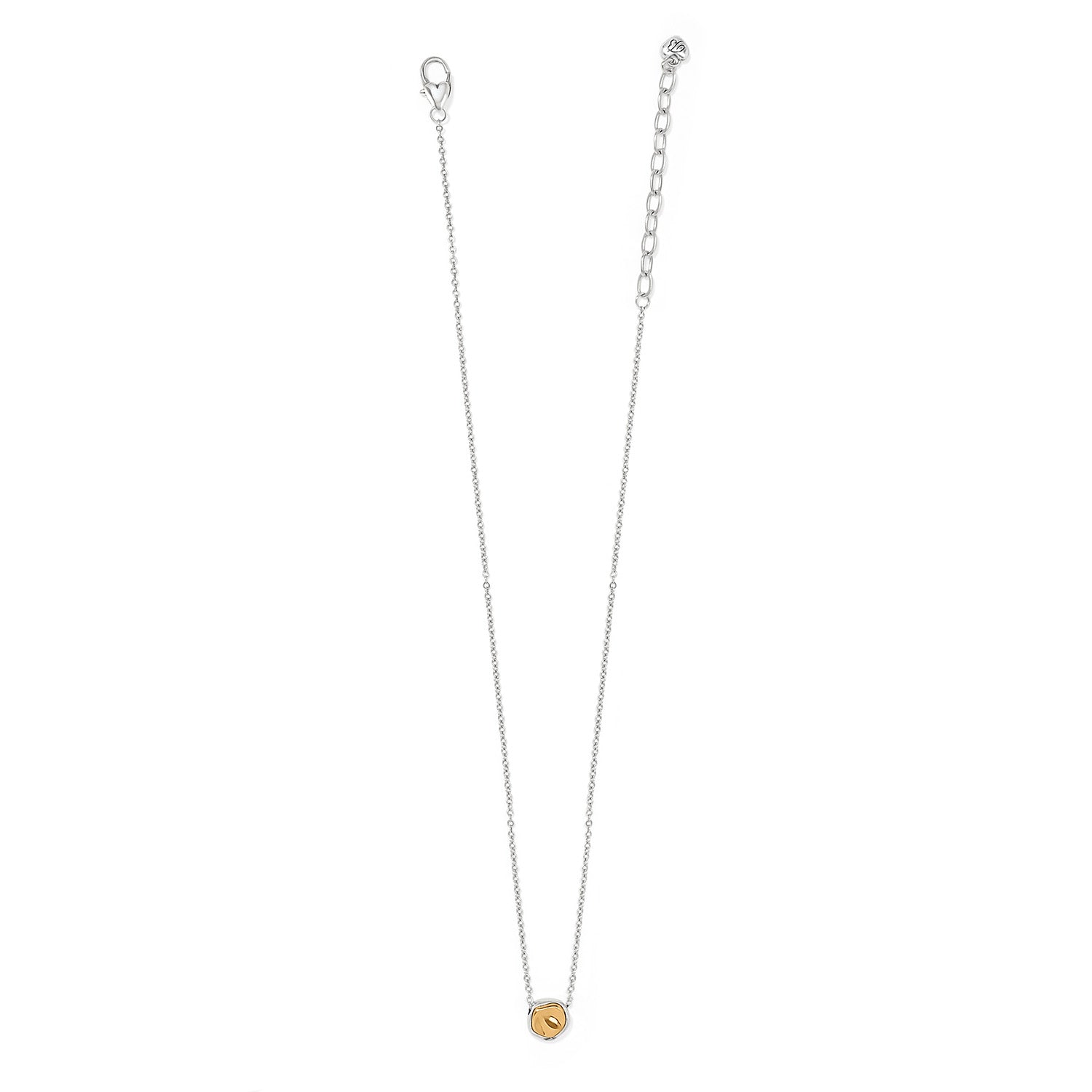 Cascade Round Two Tone Petite Necklace