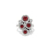 Constella Cluster Ring Red