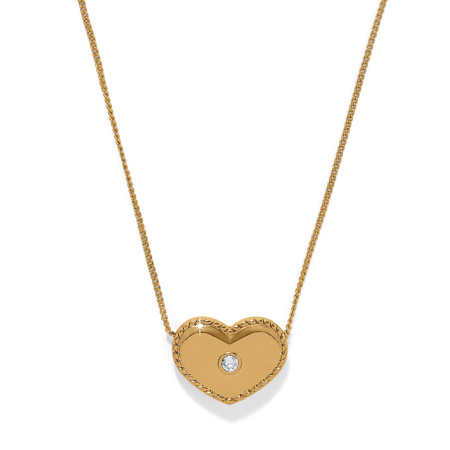 Illumina Celeste Heart Bold Gold Necklace