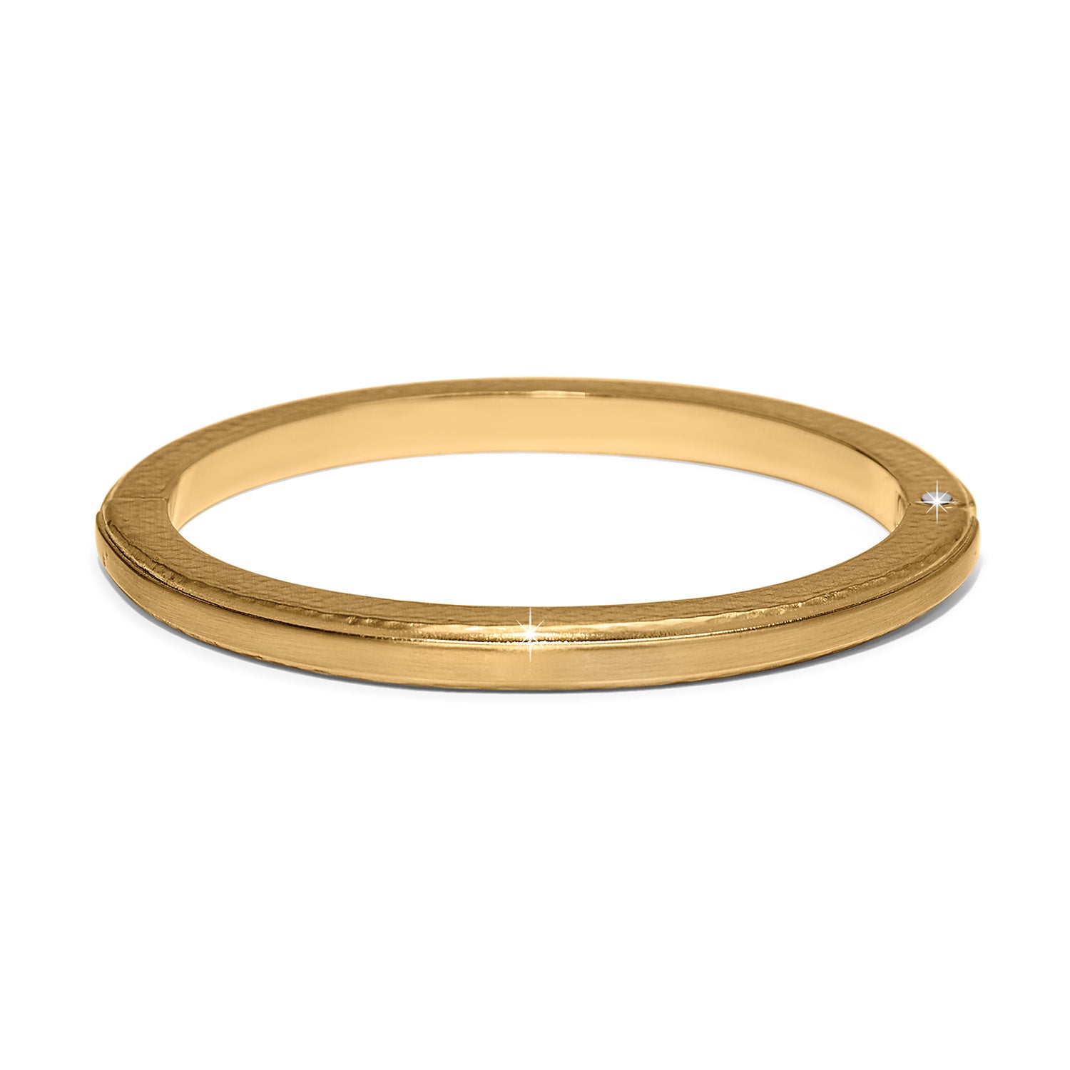 Meridian Orbit Hinged Bangle Gold