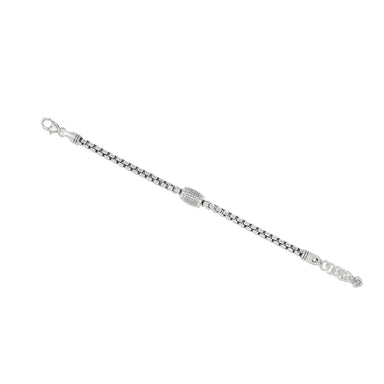 Meridian Solis Station Bracelet Silver