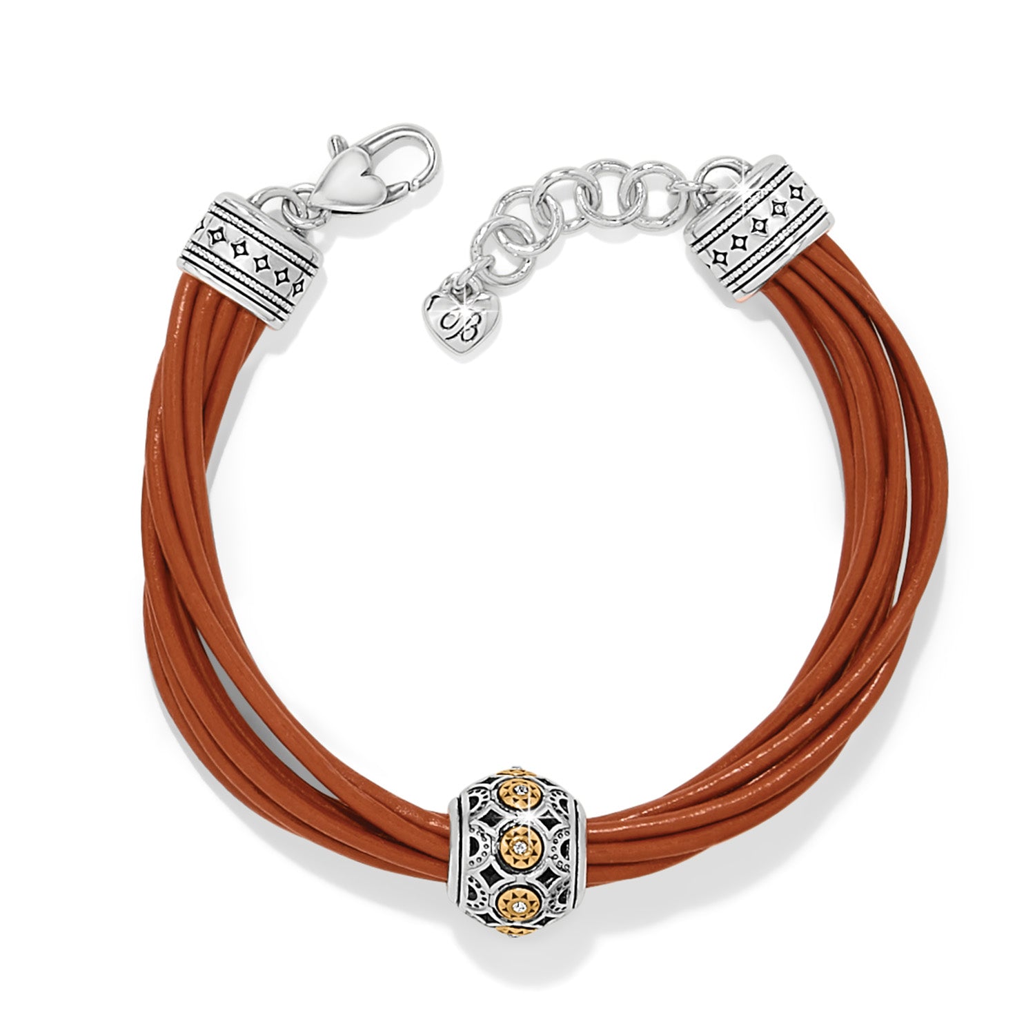 Mosaic Cerrillos Brown Leather Bracelet