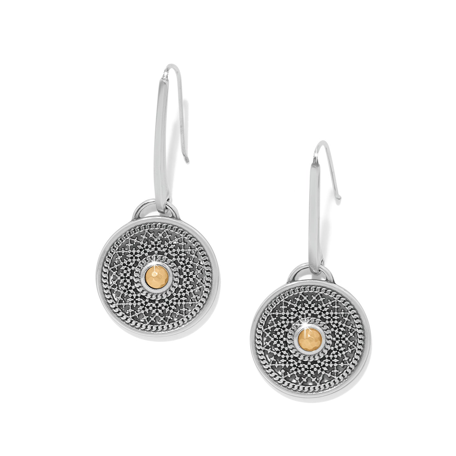 Ferrara Segreta Medallion French Wire Earrings