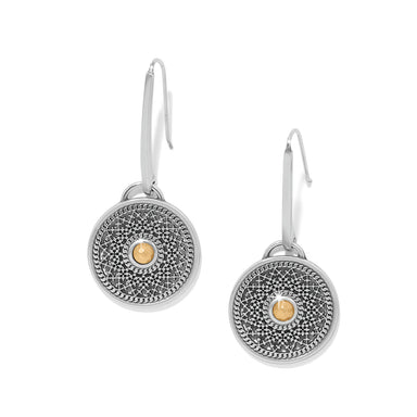 Ferrara Segreta Medallion French Wire Earrings