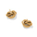 Interlok Single Knot Gold Mini Earrings
