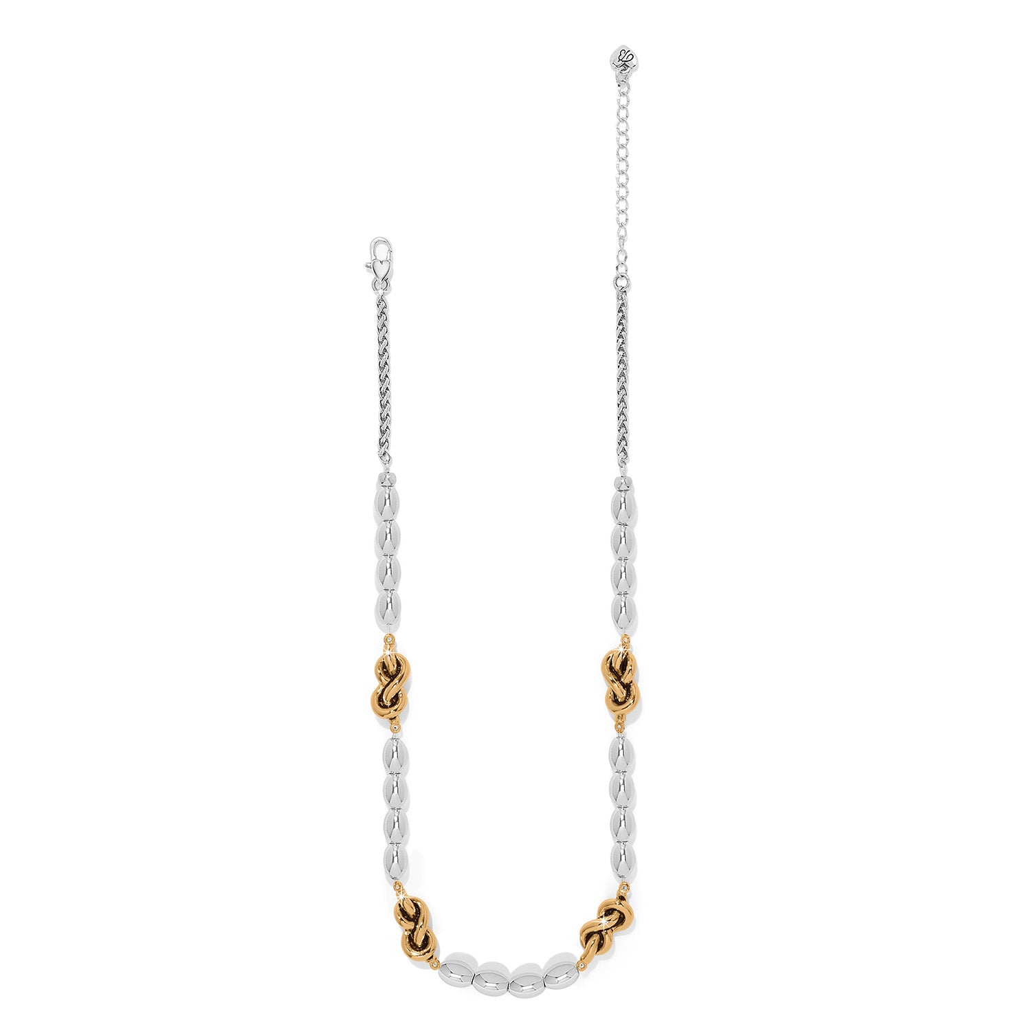 Interlok Single Knot Drops Collar Necklace