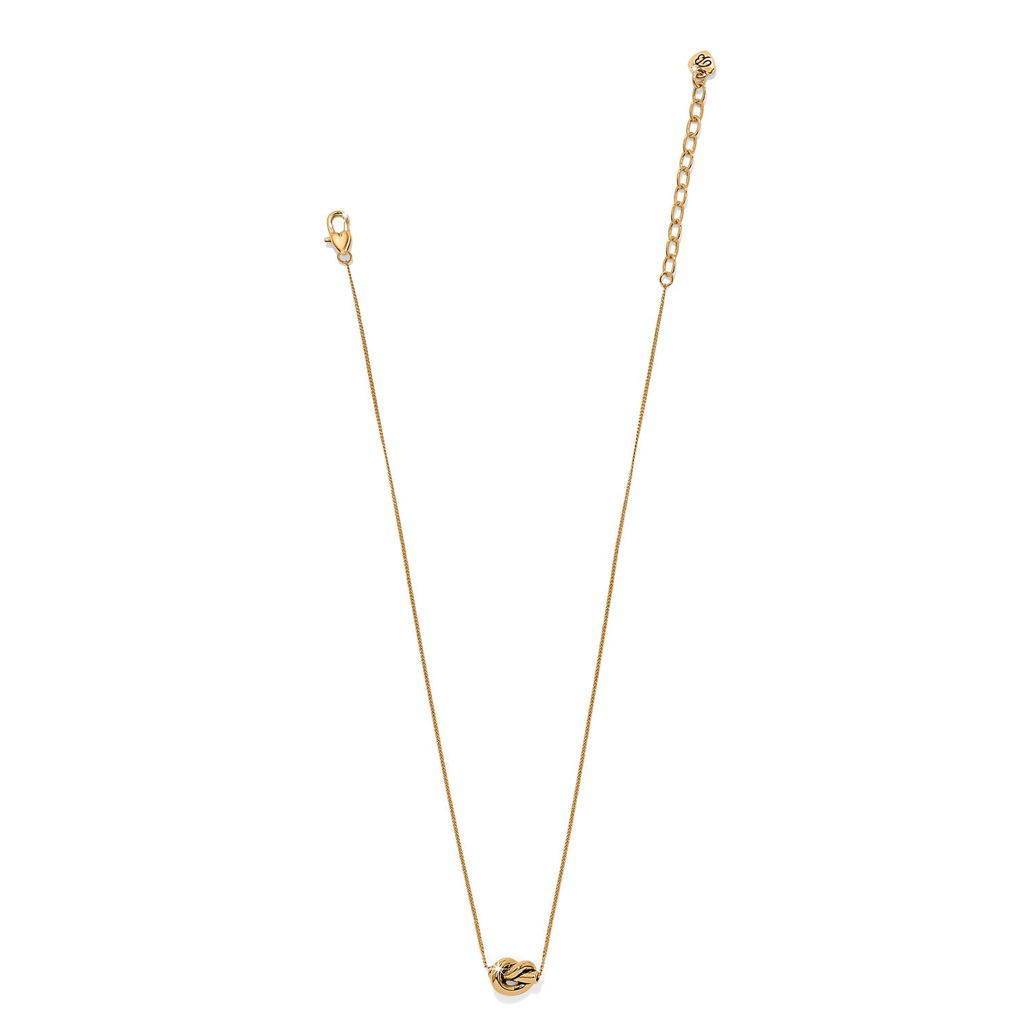 Interlok Single Knot Mini Necklace Gold
