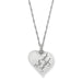 Trust Your Journey Heart Necklace Blue