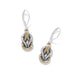 Interlok Harmony Two Tone Leverback Earrings