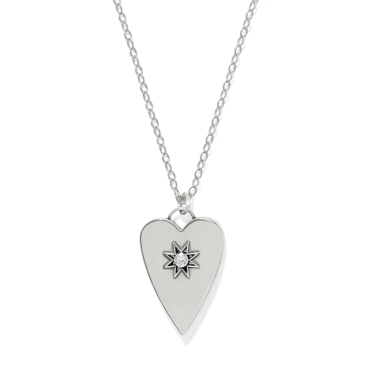 Brighton B Bright Reversible Long Pendant Necklace — Silver-Multi