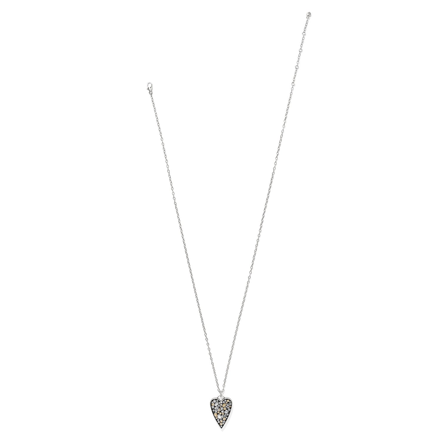 Brighton B Bright Reversible Long Pendant Necklace — Silver-Multi