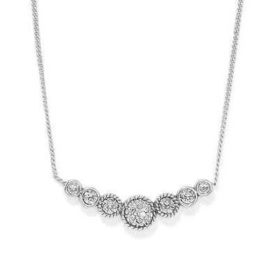 Illumina Celeste Silver Bar Necklace